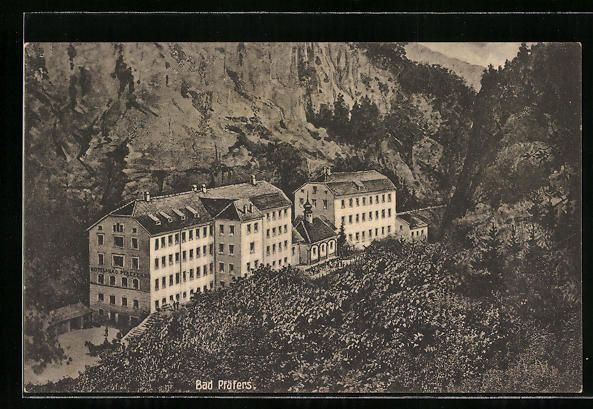 Cartoline postali: Bad Pfäfers, Hotel Bad Pfäfers in der  – Usato da Berlin venduto da bartko-reher