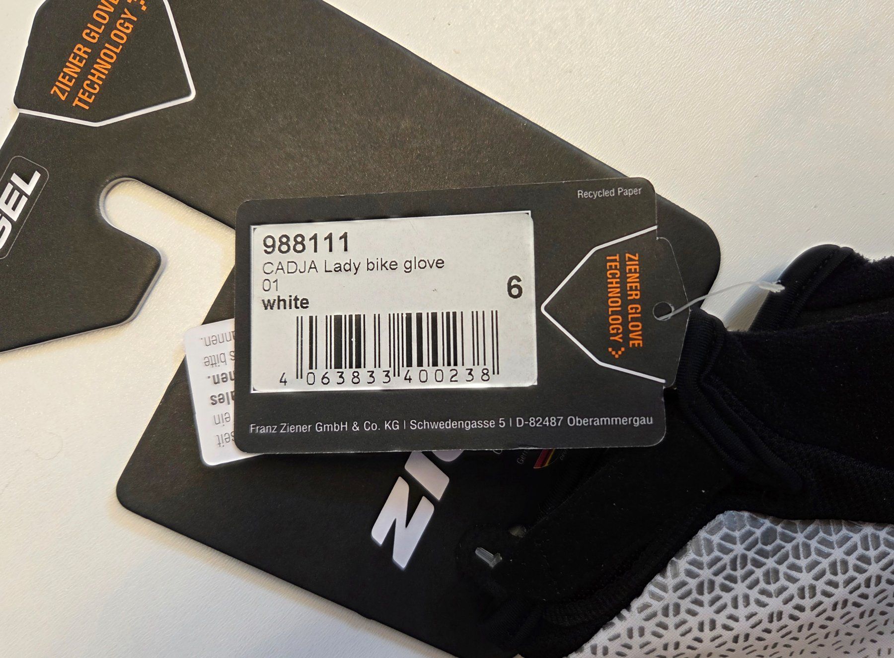 Ziener Handschuhe & Handstulpen: Ziener Cadja Fahrradhandschuhe Velohandschuhe Damen Gr 6 / S – Neu und originalverpackt aus Braunau von Brand-Store 6