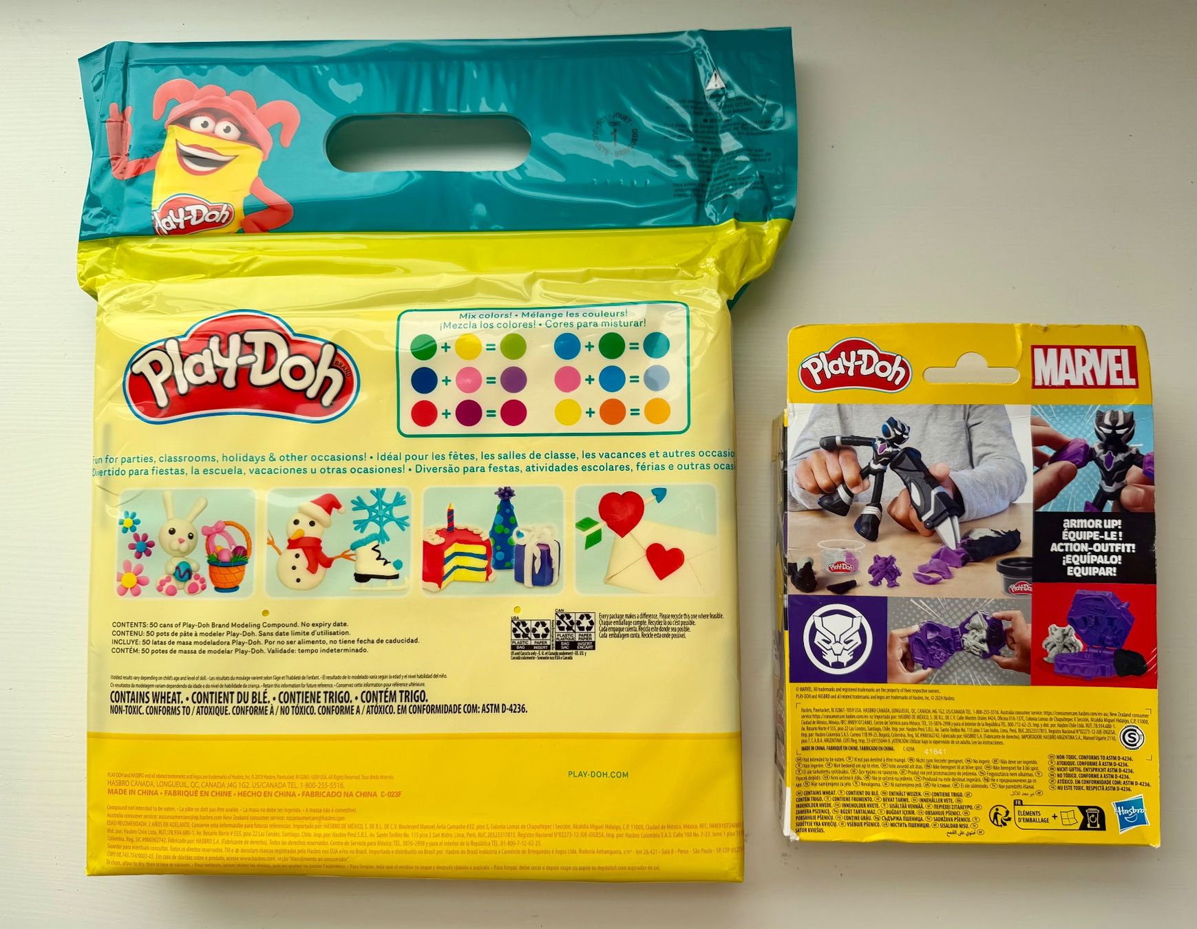 Play-Doh Modelliermasse: Play-Doh Knete 50er + Marvel Black Panther Action Krallen – Neu und originalverpackt aus Oberembrach von theZaz 1