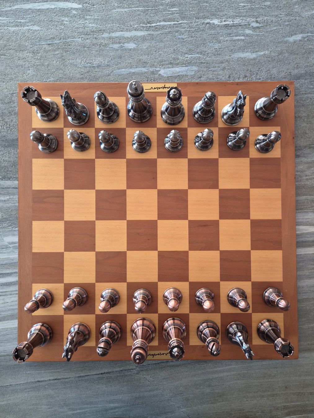 Giochi: Schachbrett mit Figuren – Usato da Stetten AG venduto da illnino86