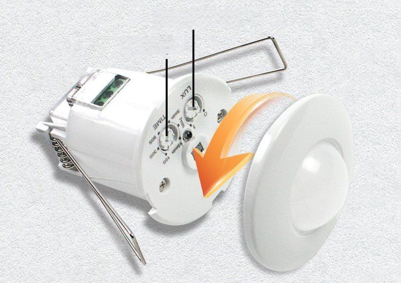 Lampade: Bewegungsmelder Decken 360° Einbau Sensor weiß unterputz – Nuovo (secondo la descrizione) da Kirchdorf AG venduto da Restposten110 1