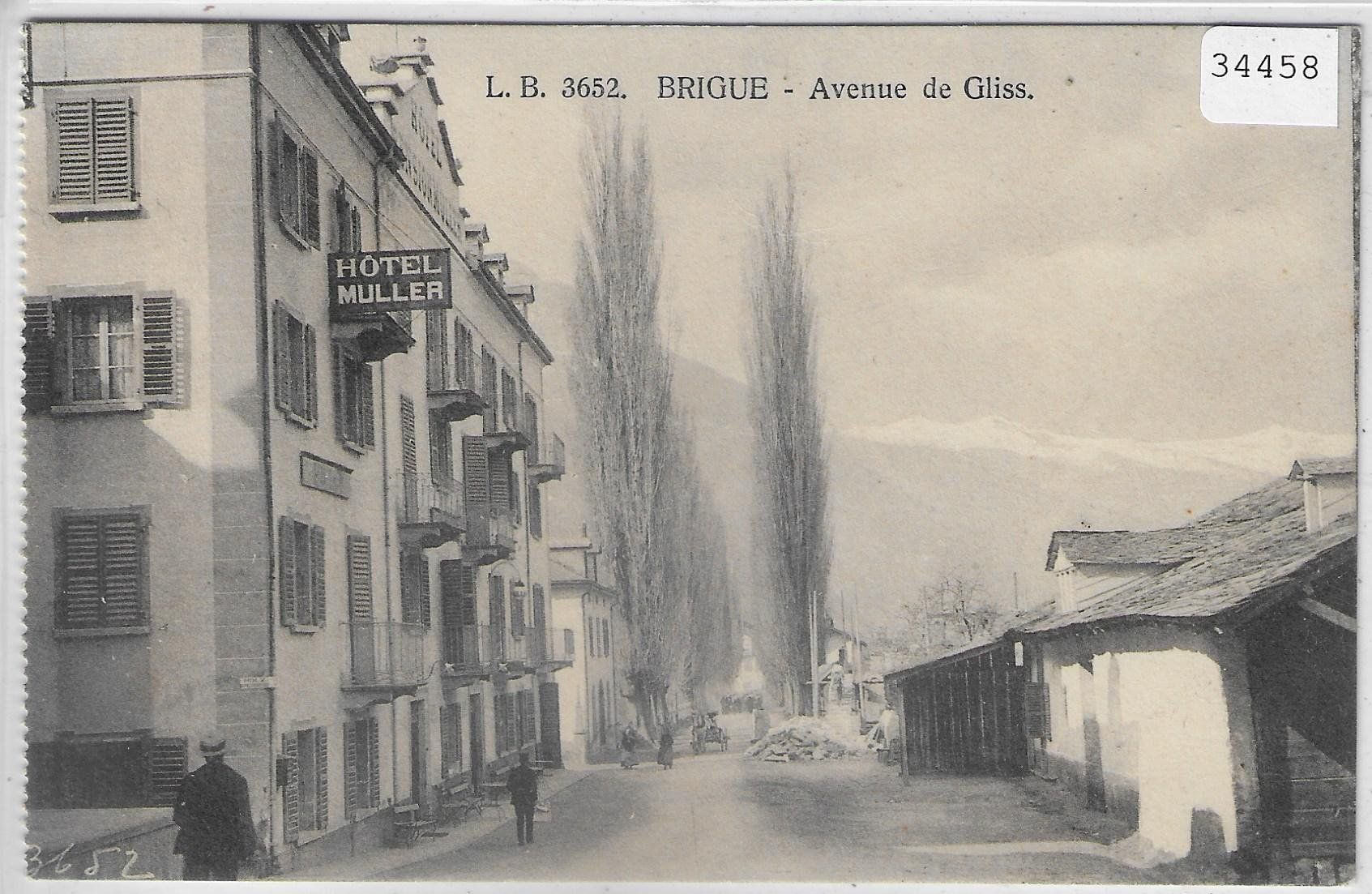 Cartes postales: Brig-Brigue - Avenue de Gliss – D'occasion à Ettingen par Kartenplanet