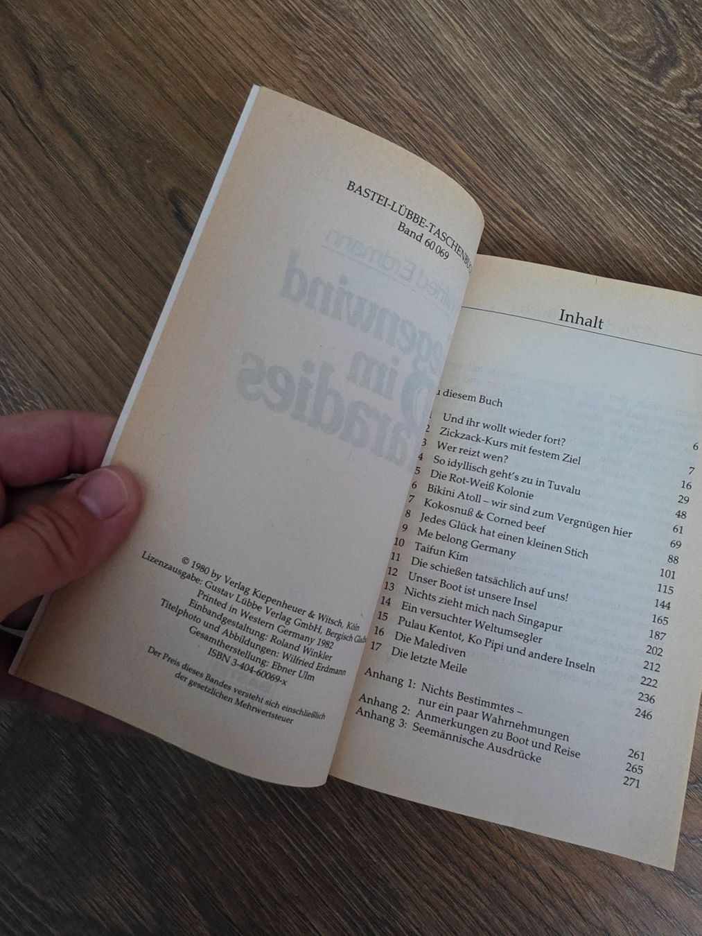 Bücher: Taschenbuch "Gegenwind im Paradies" von Wilfried Erdmann – Gebraucht aus Nebikon von Japostyle_2 2