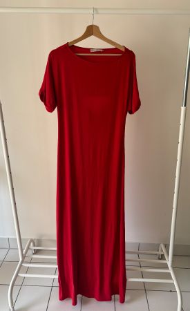 Robe longue rouge Stefanel, taille S