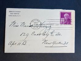 USA 1947 privater FDC 3c 100. Geb.Tag Thomas Alva Edison
