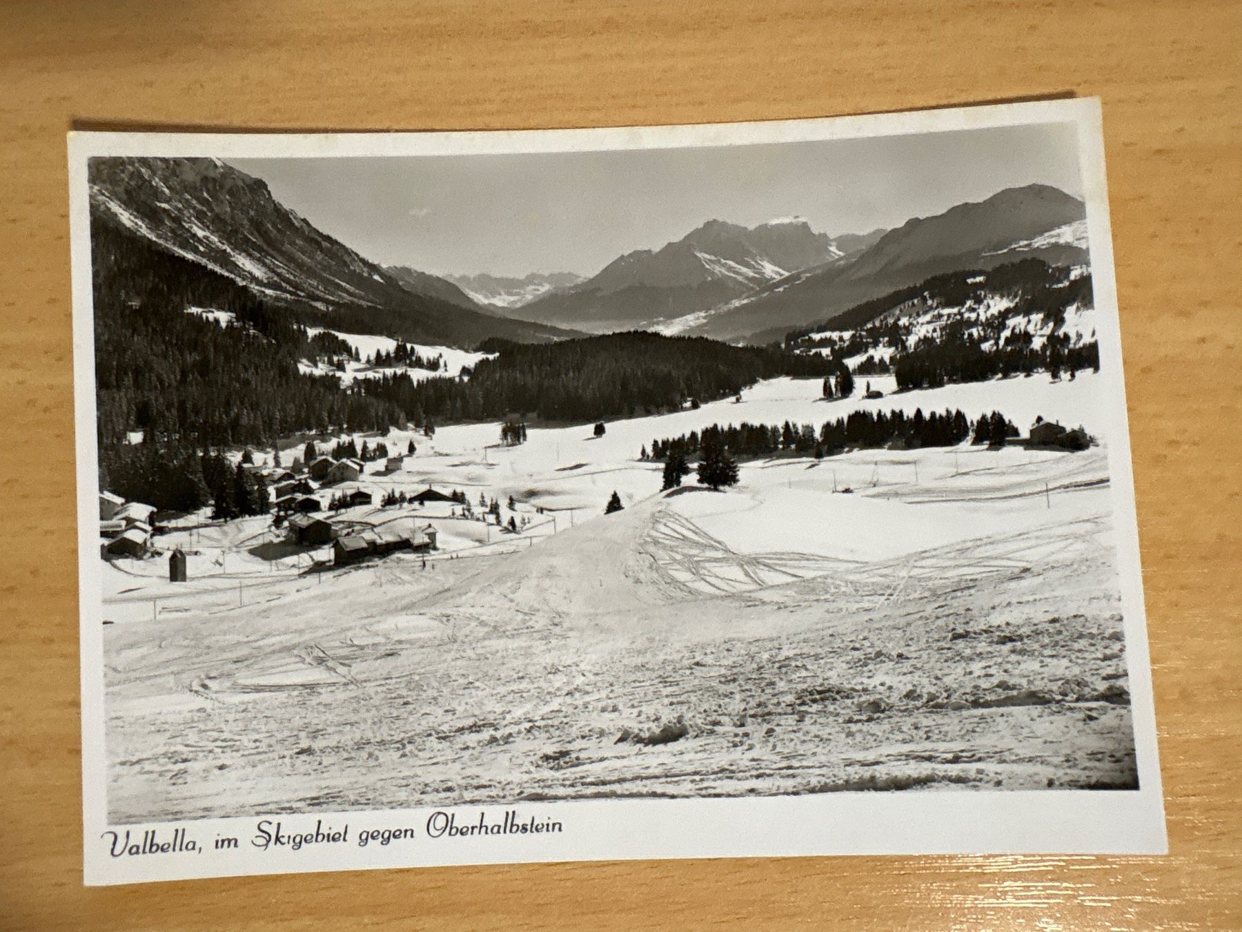 Cartoline postali: Valbella Skigebiet Oberhalbstein, alte Ansichtskarte, Top... – Usato da Ibach venduto da lisch3