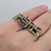 Einzigartiger verstellbarer Ring für zwei Finger ✨ 701