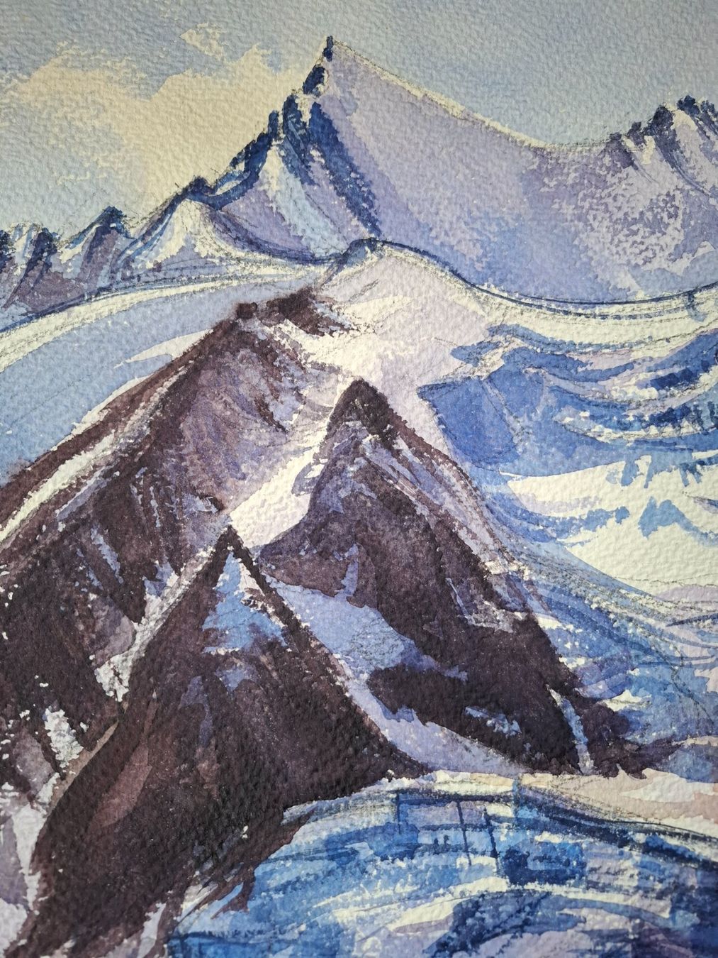 Dipinti: Aquarell Ferdinand Meyer-Streiff Saas Fee VS 1954 – Usato da Rheinfelden venduto da Badelus 8