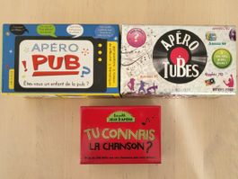 Pack Jeu de sociétés - Quiz apéro - Musiques, pub, chansons