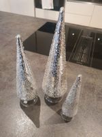 3 Tannenbäume aus Glas