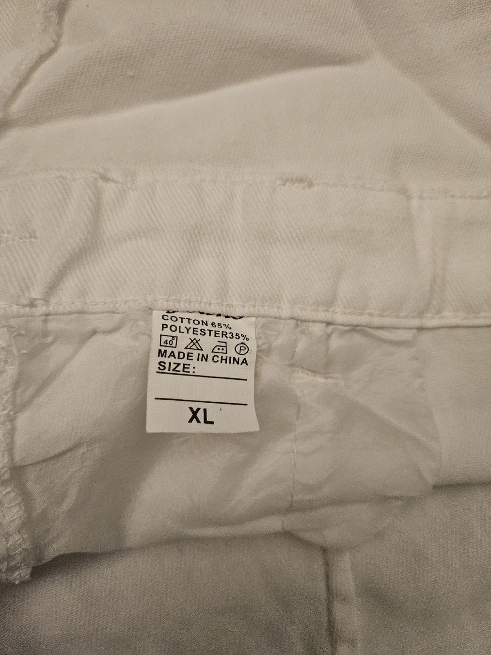 Pantaloni: weisse Latzhose, Grösse XL – Nuovo e nell'imballaggio originale da Anwil venduto da tamoos 2