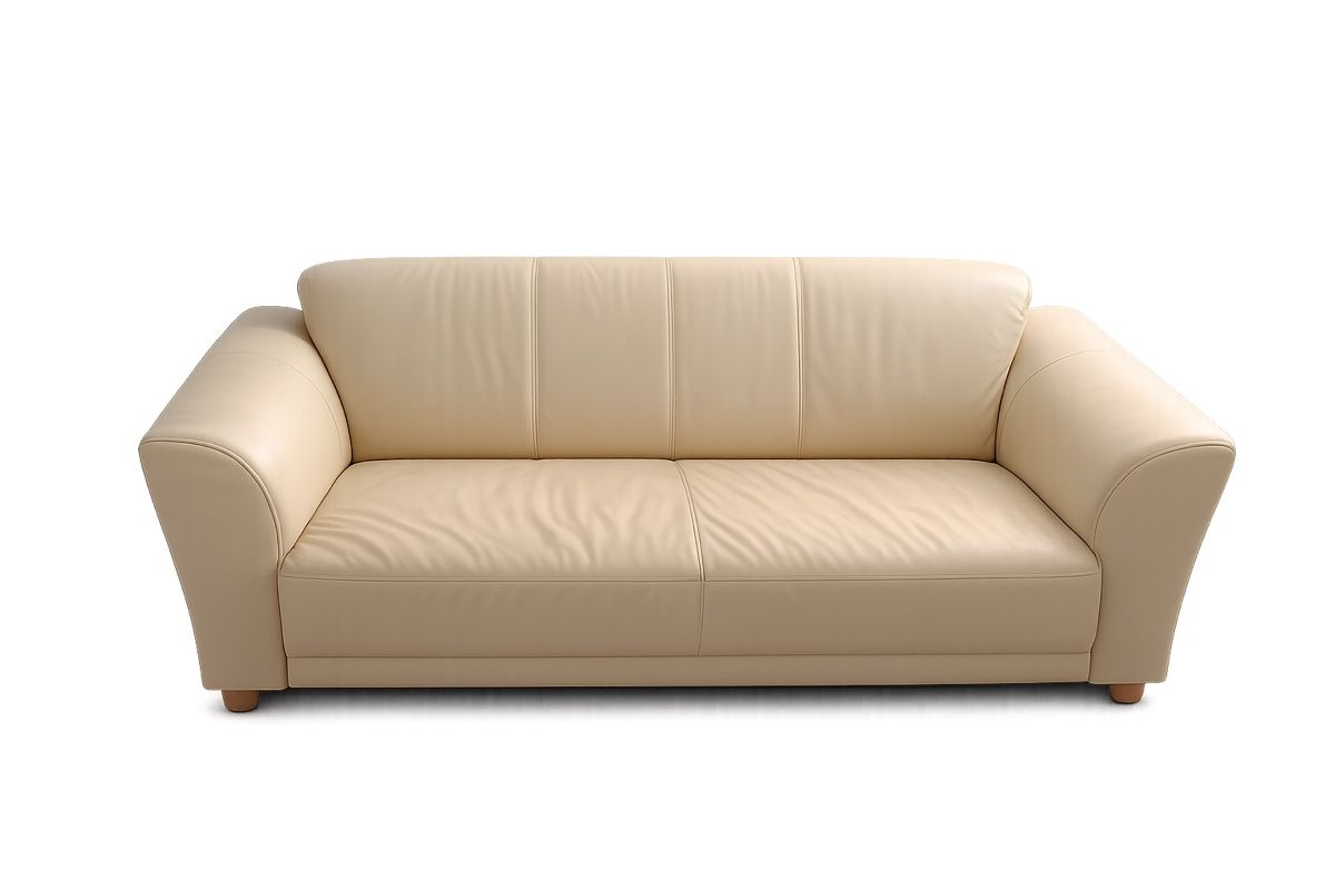 Divani: Echtleder-Sofa beige – Usato da Steinhausen venduto da Minerva4
