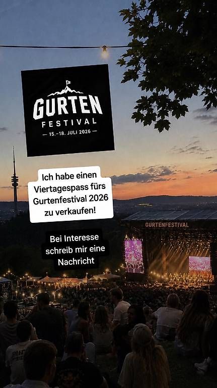 Biglietti: Gurtenfestival 4-Tagespass 2026 – Nuovo e nell'imballaggio originale da Ostermundigen venduto da Reaggae