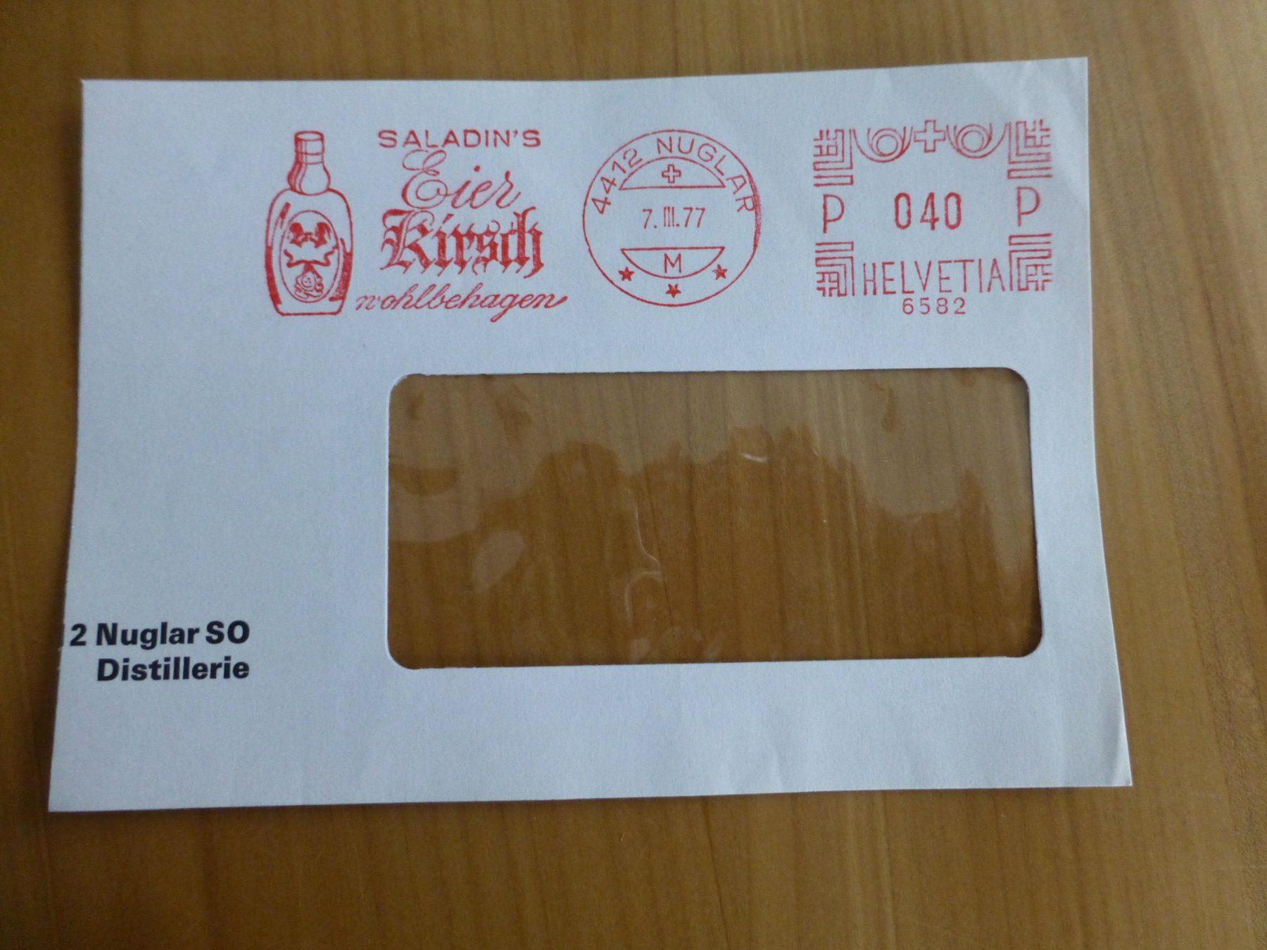 Poster & Bilder: Nuglar, Saladins Eier-Kirsch 1977 – Gebraucht aus Bettlach von 1saurer