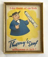 Thomy Senf Moutarde- Alte Rahmenwerbung /Réclame 1945