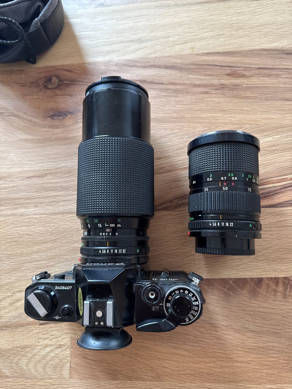 Canon Fotocamera: Canon AE-1 Spiegelreflexkamera mit 2 Objektiven – Usato da Gais venduto da mmu_bl6k 1