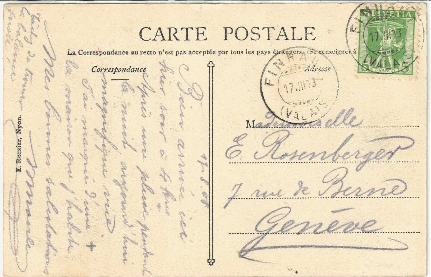 Cartes postales: Finhaut - Les grands hotels – D'occasion à Ettingen par Kartenplanet 1