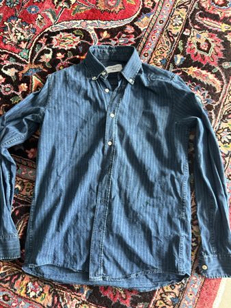 Our Legacy 1980-81 Denim Button Down Hemd – Indigo – Gr. S