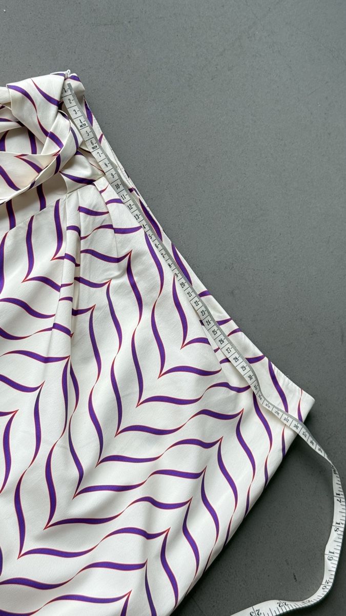 Gonne: Mourjjan Silk Skirt, Size 36, Purple Wave Pattern New – Nuovo (secondo la descrizione) da Zürich venduto da xs_s_artikel 1