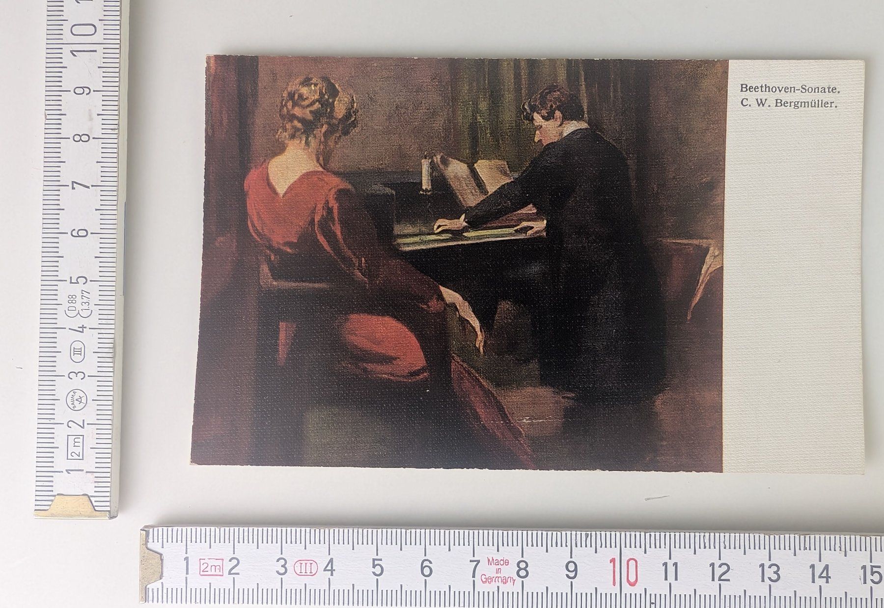 Cartoline postali: Alte Postkarte Beethoven-Sonate, C.W. Bergmüller – Nuovo (secondo la descrizione) da Zürich venduto da axolottchen
