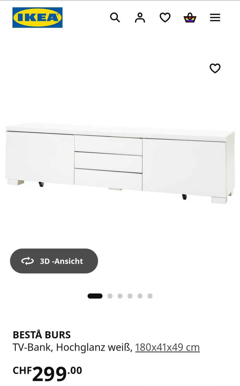 Ikea Mobili TV: Ikea Besta TV-Möbel – Usato da Winterthur venduto da Sara_555 1
