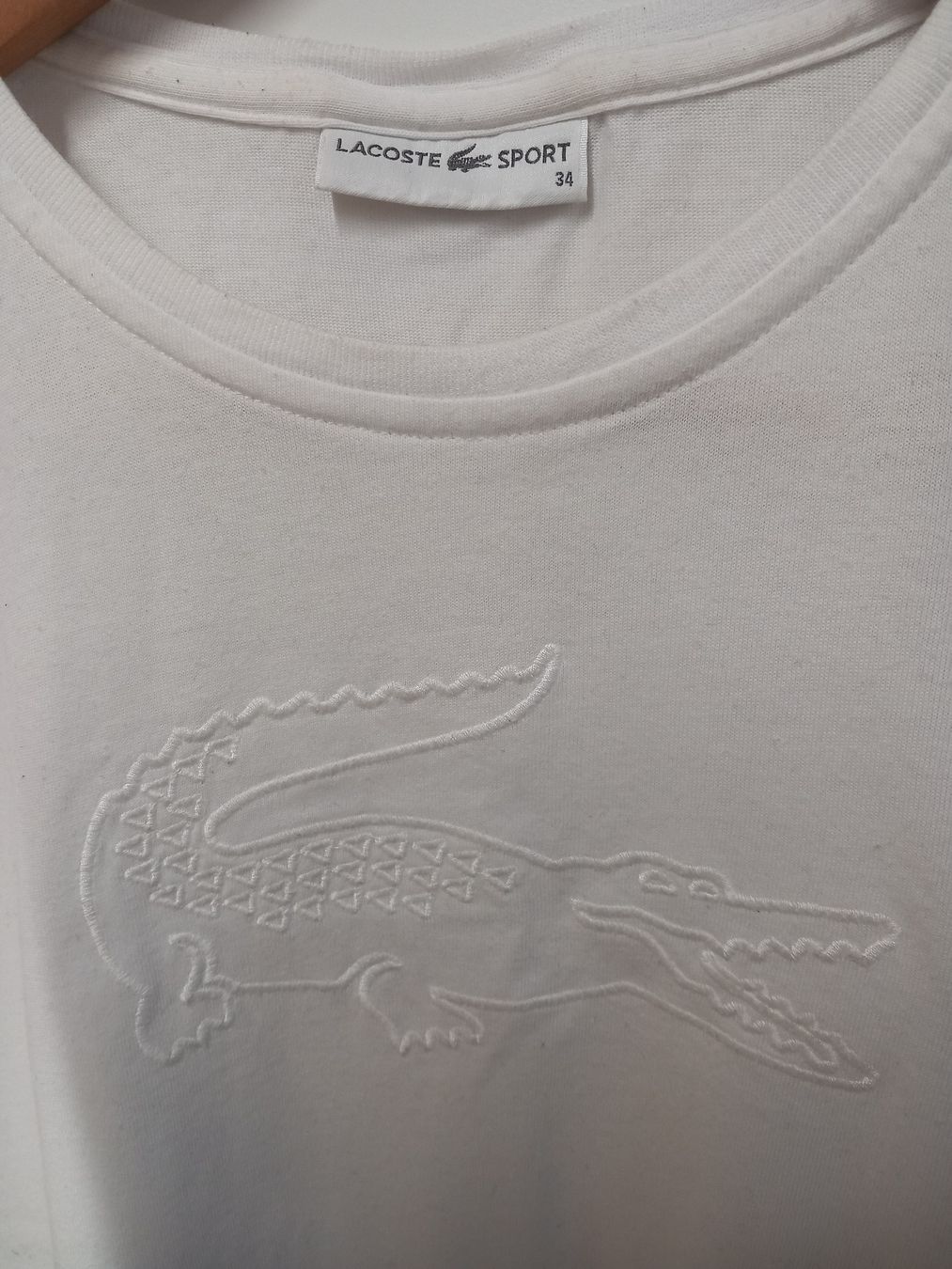 Lacoste T-Shirts: Lacoste T-Shirt weiss Logo Gr.34 – Gebraucht aus Merligen von muss_haben 1