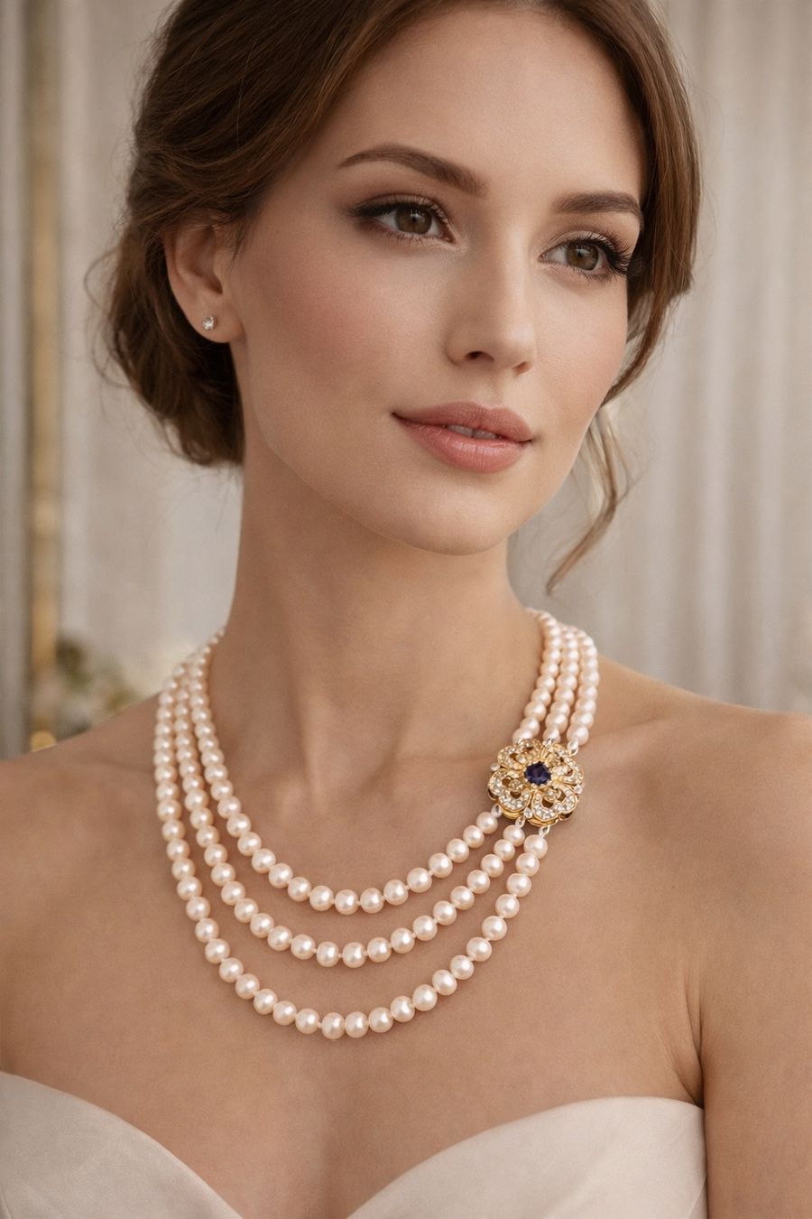 Catenine: Collier Triple Rangs de Perles – Nuovo e nell'imballaggio originale da St-Maurice venduto da Sandrinette123 2