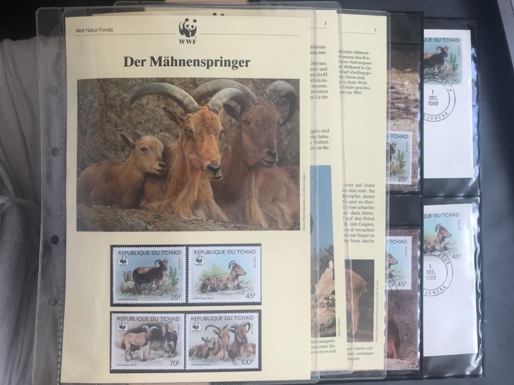 WWFKapitel Tschad 1988 Mähnenspringer vollständig Kaufen auf Ricardo