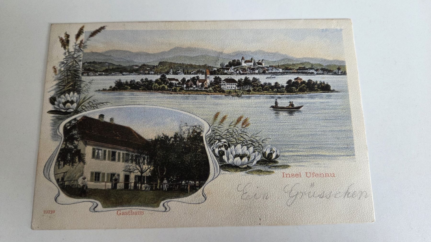 Cartoline postali: 1905 Ansichtskarte Insel Ufenau – Usato da Arni AG venduto da Moth68