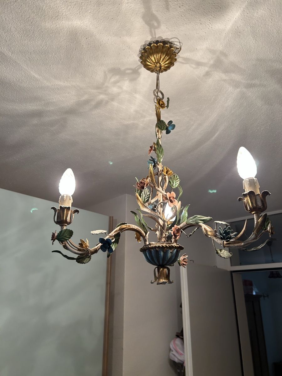Lampadari & plafoniere: Deckenlampe Blumenranke Metall  – Usato da Winterthur venduto da Swiffer1291 2