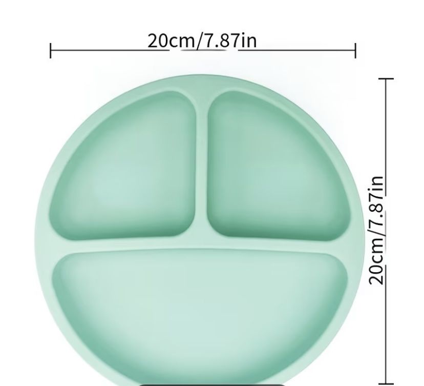 Piatti: Baby Silicone Divided Suction Plate microwave safe never use – Nuovo e nell'imballaggio originale da Dietlikon venduto da Kitaa 2