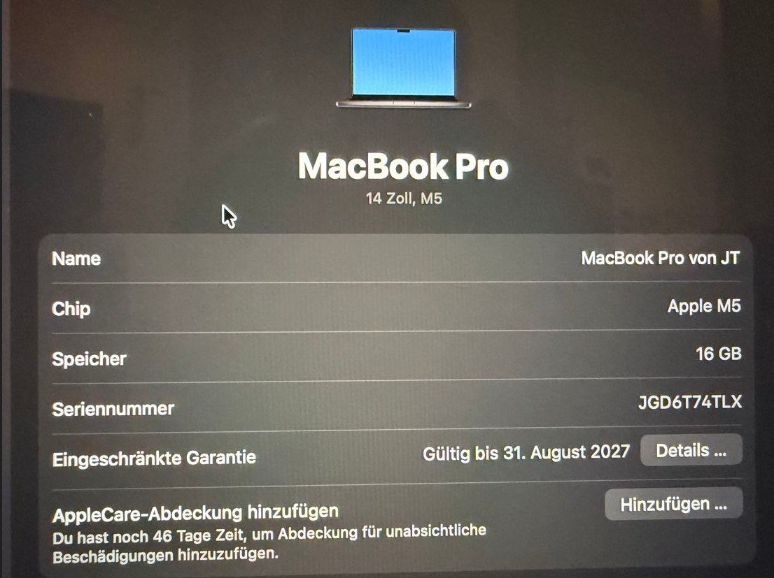 Apple Notebooks: Apple Macbook Pro 14" M5 – Neu (gemäss Beschreibung) aus Unterentfelden von KDFJT 3