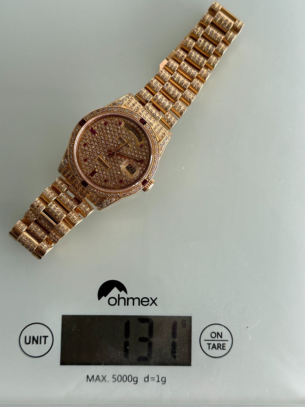 Rolex Orologi: Rolex Day-Date 18K Gold mit Brillianten – Usato da Uhwiesen venduto da fel_5ghs 3