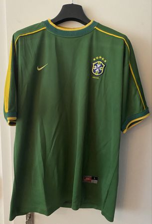 Brasil Fussball Trikot Vintage Grösse L – Sehr guter Zustand