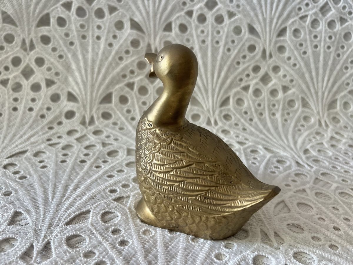 Statuette: Messing Ente Figur Briefbeschwerer Vintage – Usato da Frenkendorf venduto da Only1 2