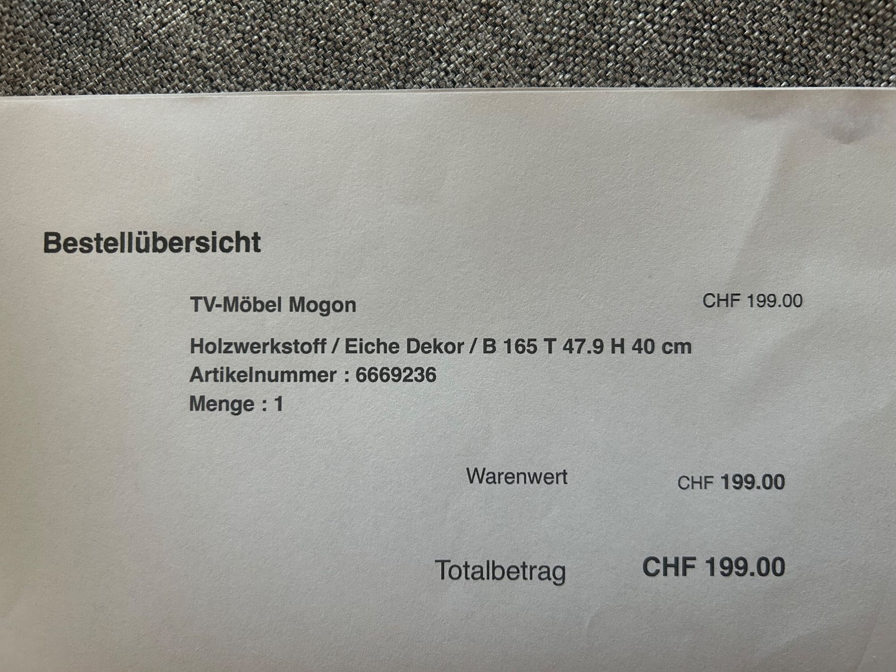 Livique Mobili TV: TV Möbel Mogon Eiche – Usato da Nidau venduto da ali_6fkh 3