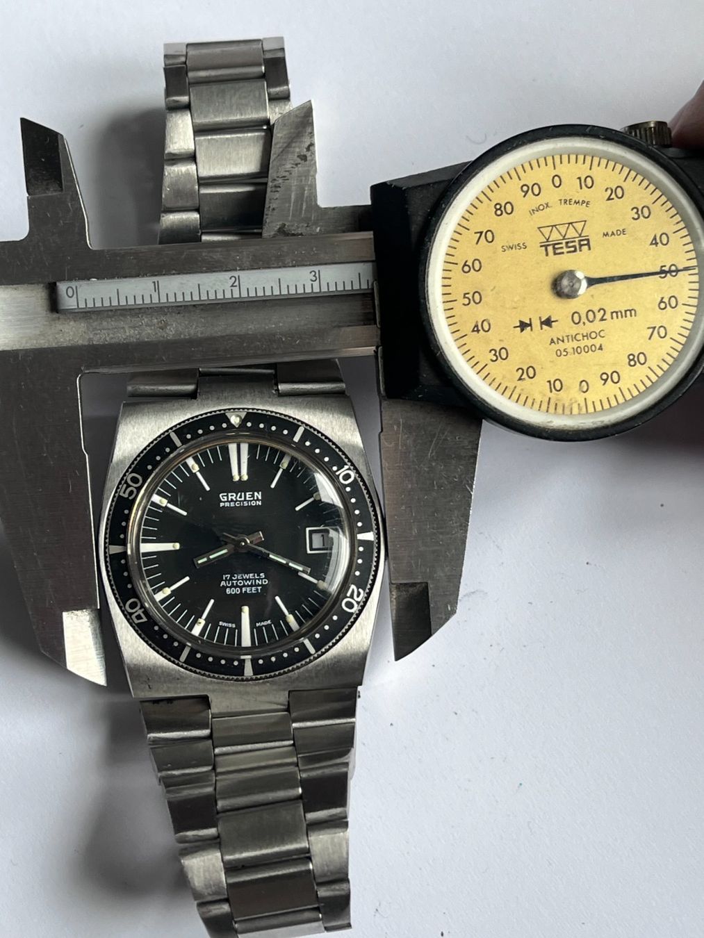 Orologi: Gruen Precision Autowind 600feet – Usato da Worblaufen venduto da chronyves 3