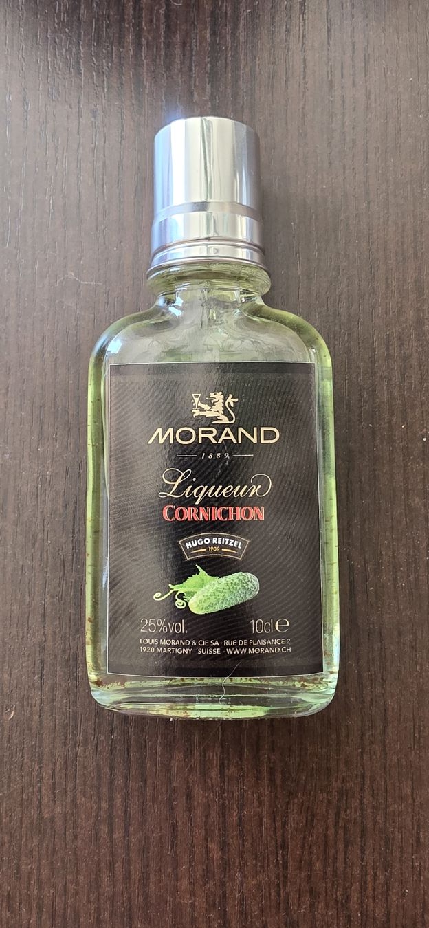 Spirituosen: Liqueur Cornichon Morand 10cl 25%vol – Gebraucht aus Saillon von inf_8vsk