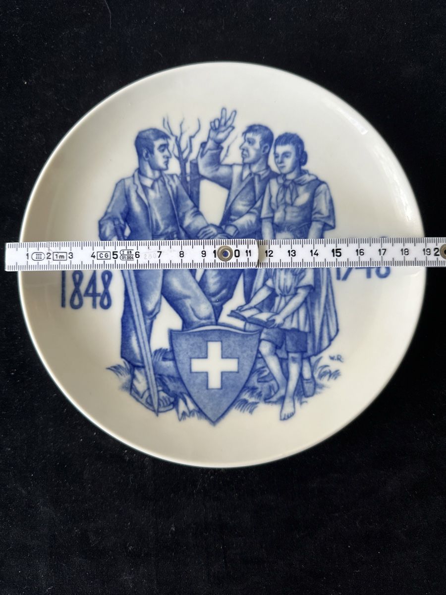 Piatti: Wand-Teller Langenthal 1848-1948 – Usato da Zürich venduto da Chaeffeler 3