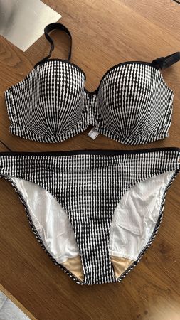 Bikini von Primadonna im sw/weiss karo look, Fabrikneu