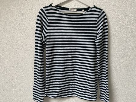 Marc o Polo Shirt,Gr. S, gestreift, Baumwolle, S. grün/weiss