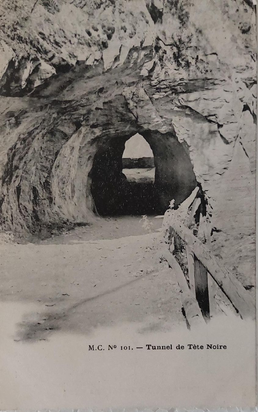 Cartoline postali: Tête Noire, le tunnel – Usato da Delémont venduto da Domdom1