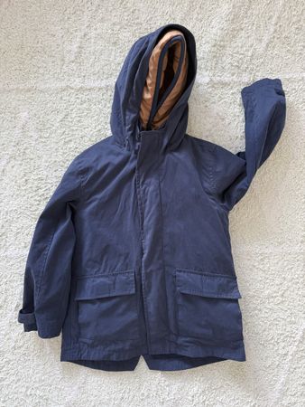 Parkajacke mit Gilet, Grösse 128 cm