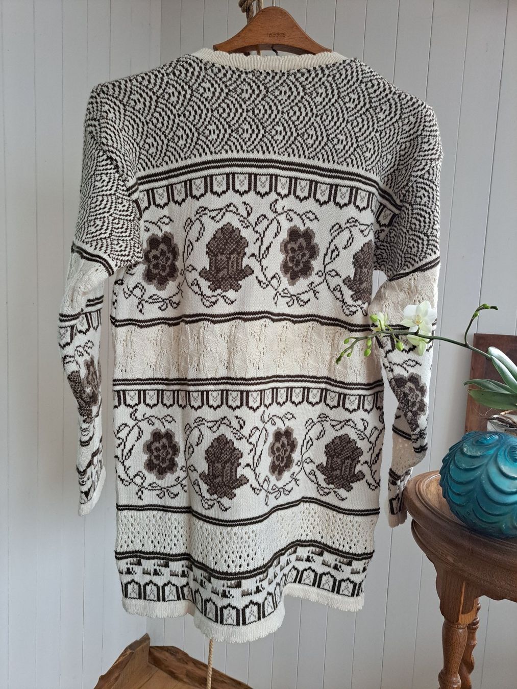 Pullover & Sweatshirts: Longpulli Pullover Pulli Landhaus Kitsch Strickpullover – Gebraucht aus Mollis von Fauchi99 8