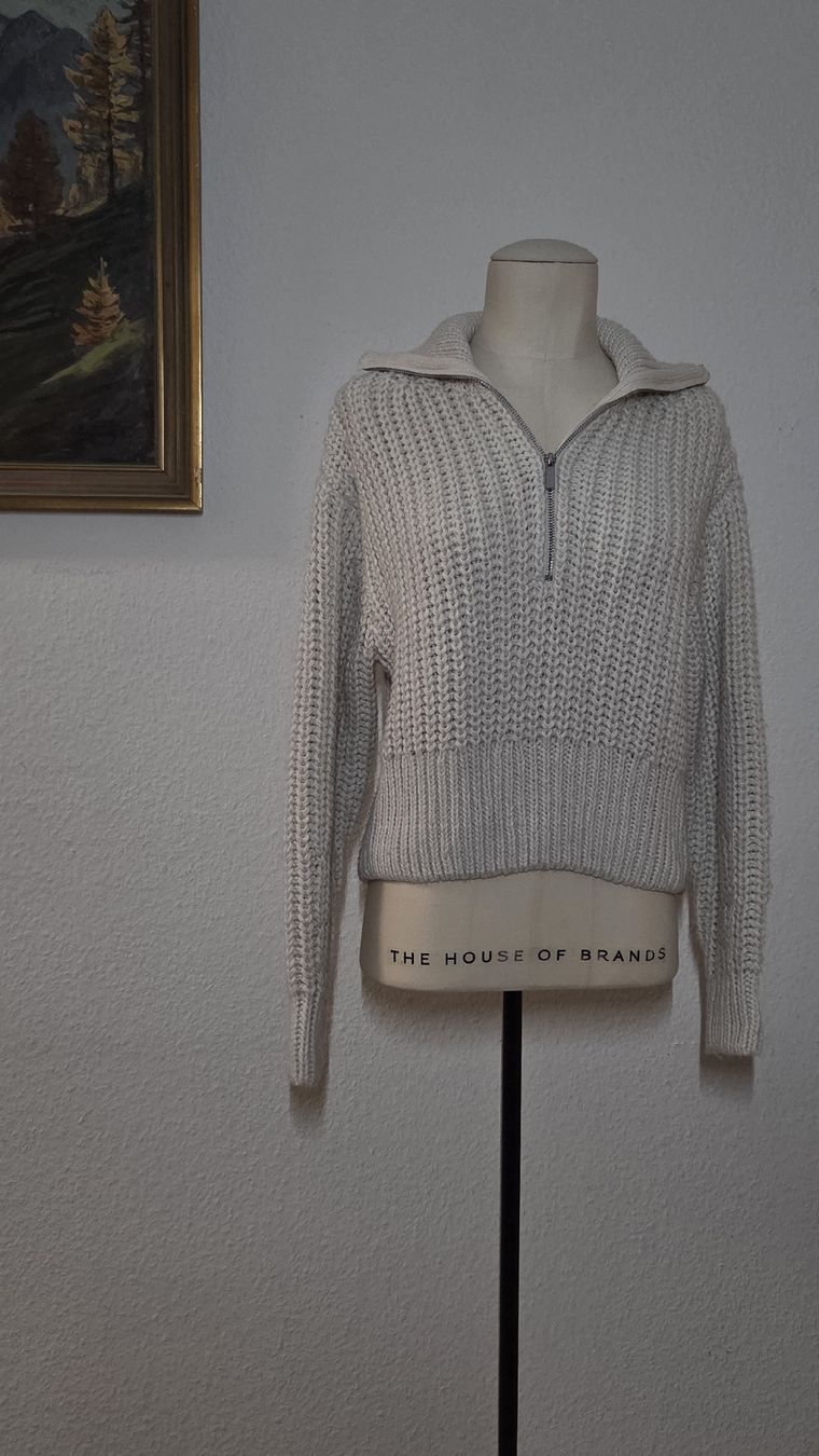 H&M Maglioni & Felpe: 2x Warme Strick-Pullover mit Zipper, Grün & Rosa, Grösse XS – Usato da Kreuzlingen venduto da MeinKleinesAtelier 3