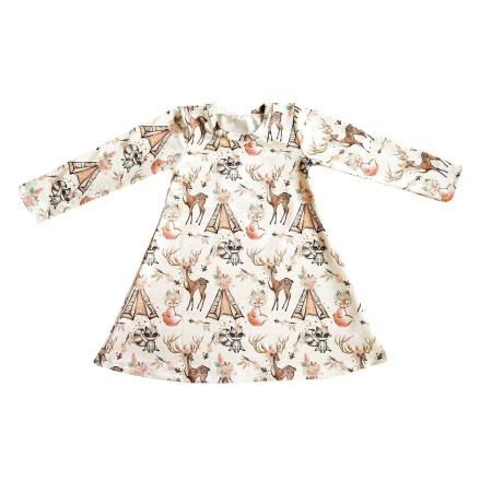 Sweat Kleid/Tunika - Waldtiere Gr.98 NEU