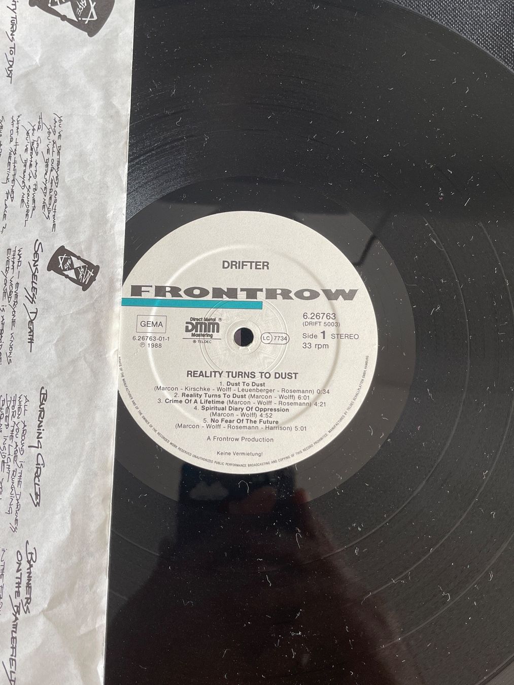 Dischi in vinile: Drifter - Reality turns to Dust Vinyl – Usato da Rüti ZH venduto da alumedien 2