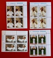 VATIKAN PAPST JOHANNES PAUL I SATZ VIERERBLOCK 1978 ET VOLLG