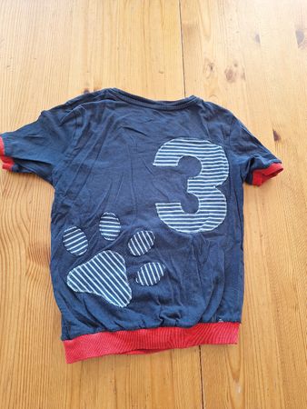 Selbst genähtes Geburtstagsshirt "3" Grösse 110