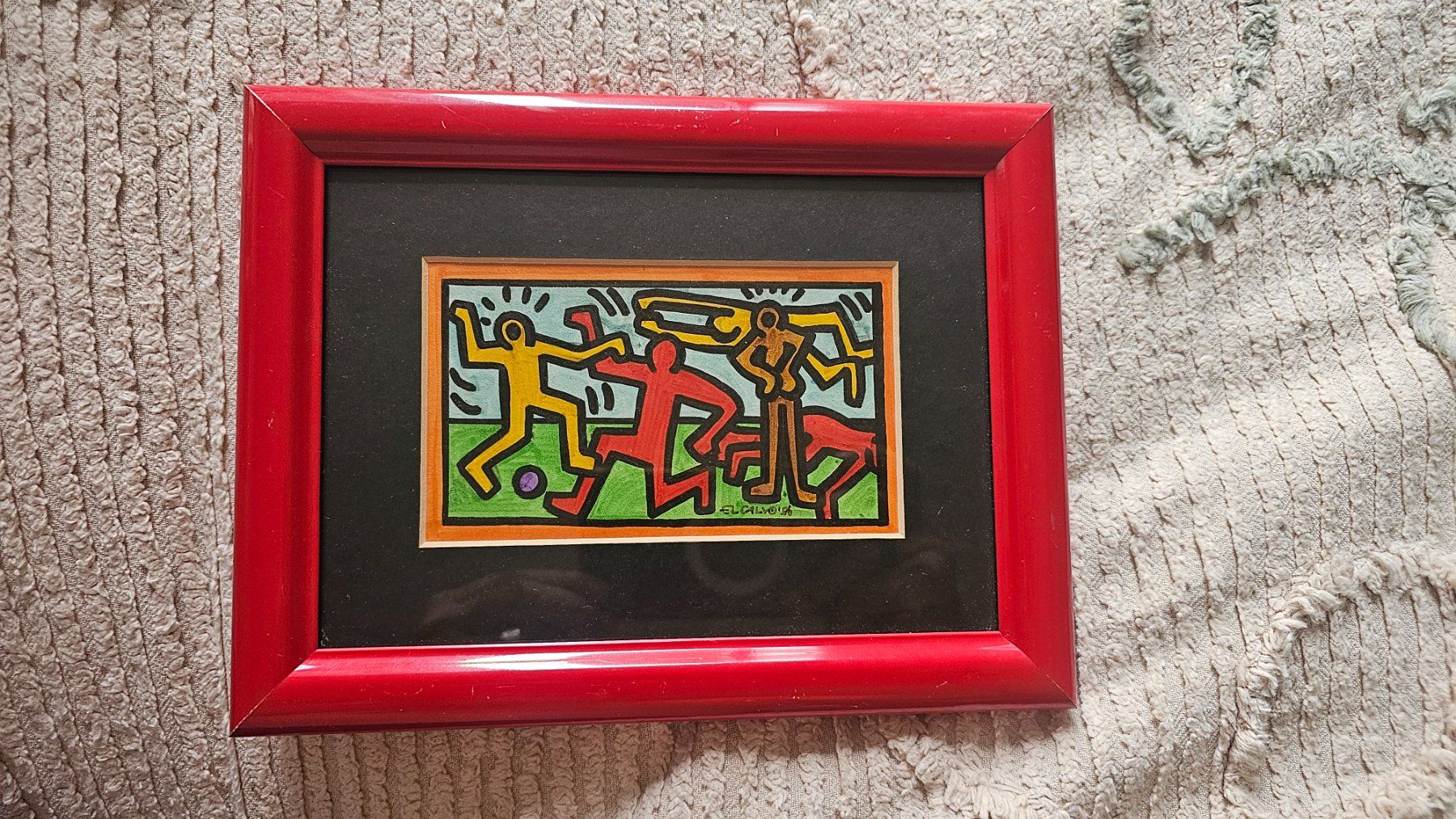Gemälde: Intéressant Gemälde style Keith Haring – Gebraucht aus Etoy von angi020
